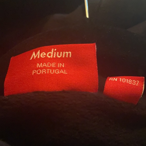 Supreme Black Unisex Hoodie Size M - Picture 8 of 8